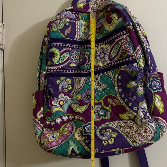 Vera Bradley - PURPLE PAISLEY FLORAL BACKPACK - Picture 13 of 16